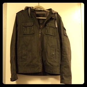 Green canvas jacket